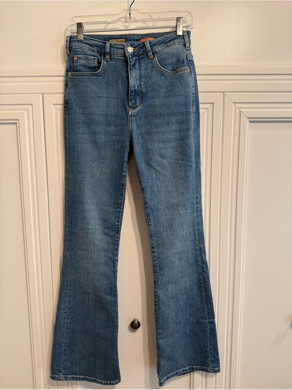 Pilcro Women's Medium Blue Flare Jeans